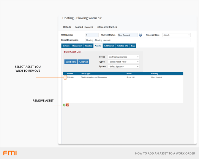 removing asset (Smarter Services)