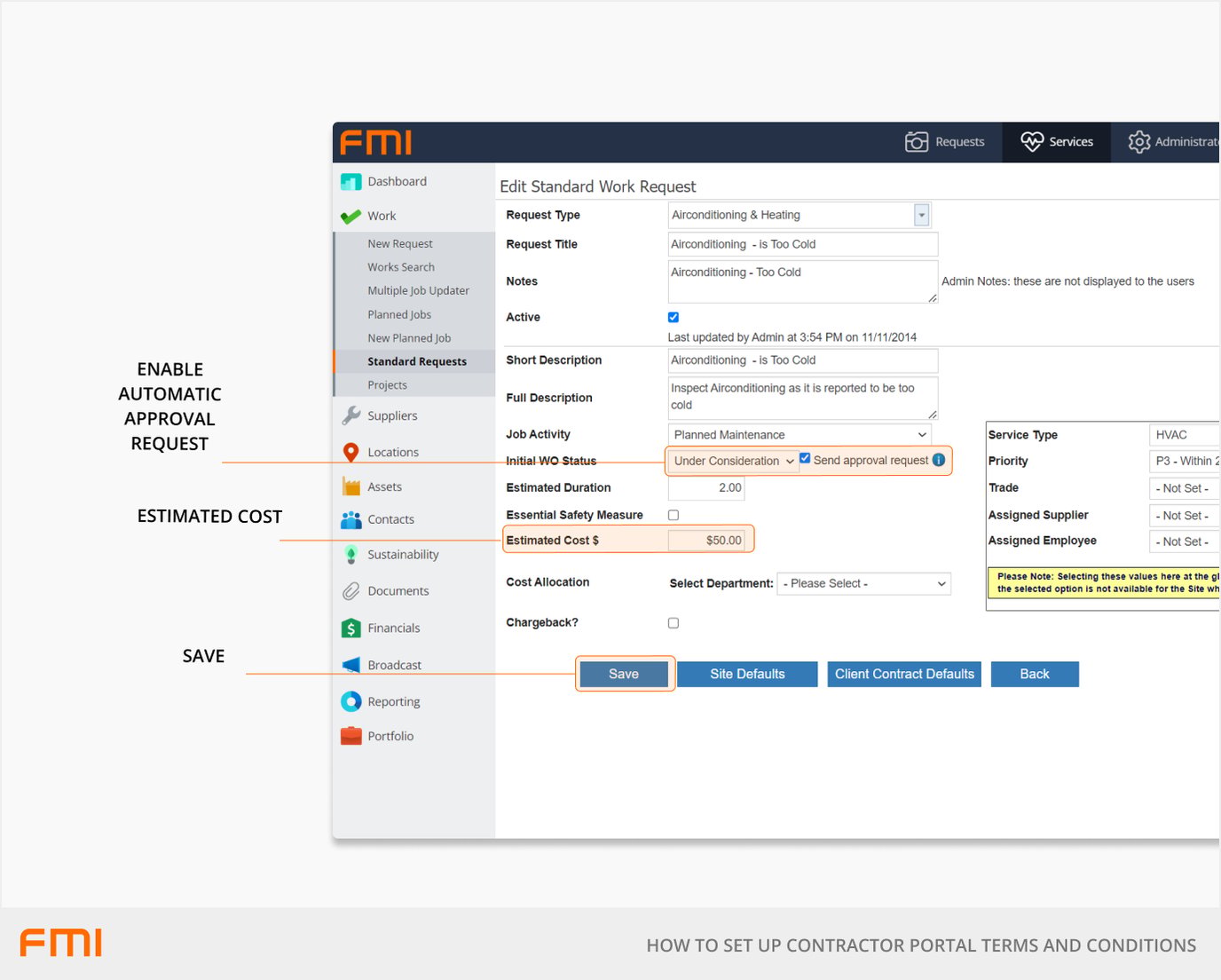 How To Set Up Automated Work Approval Requests